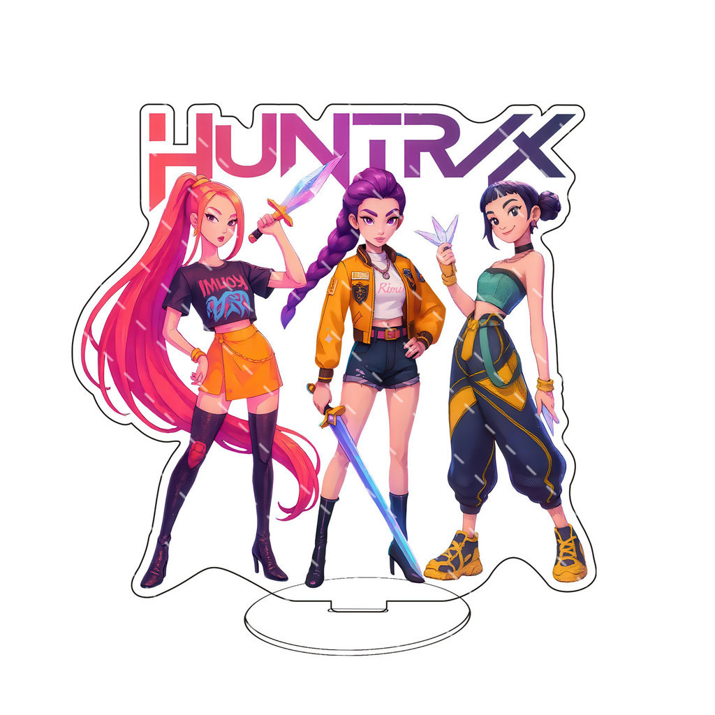 ขายร้อน Double layered Witch Hunter Q-version K-Pop Demon Hunters คลื่นเกาหลีสาวกลุ่ม Devil Hunter ก