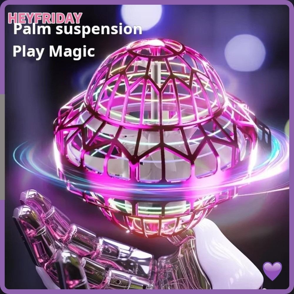 HEYFRIDAY เด็ก Flying Ball ของเล่น, LED UFO Shape Spinning Flying Ball, วันเกิด Magic เซ็นเซอร์อัจฉร