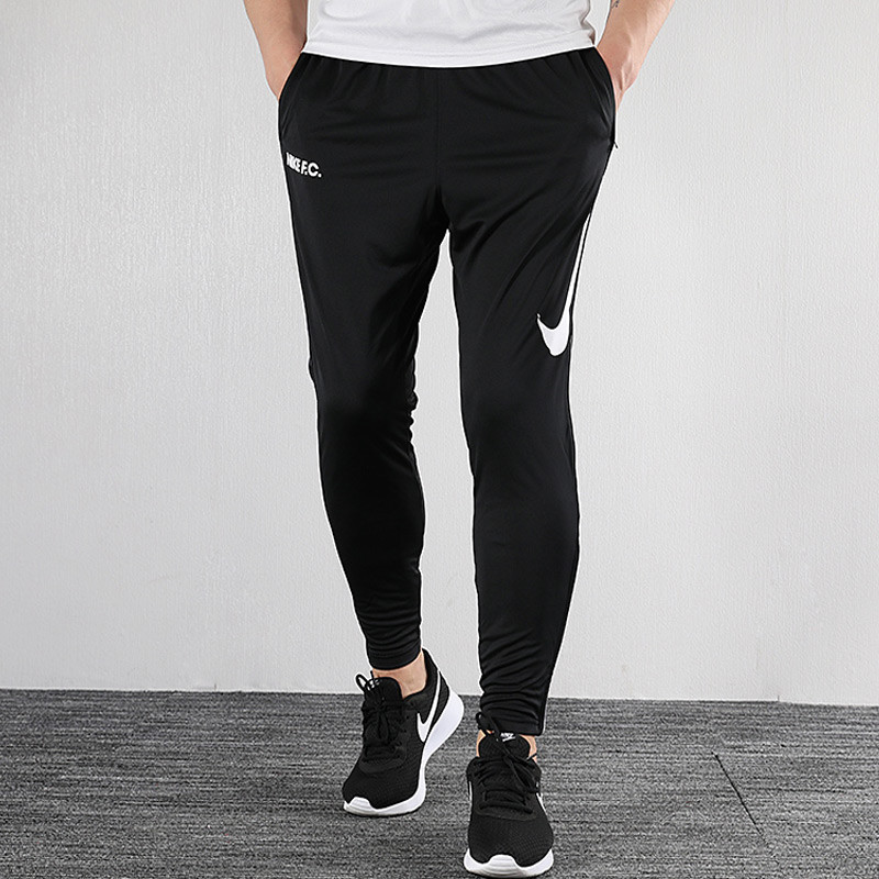 ของแท้ Nike FC PANT กางเกงกีฬาฝึกซ้อมฟุตบอลชาย แบบกระบอกแคบ AQ0668-010