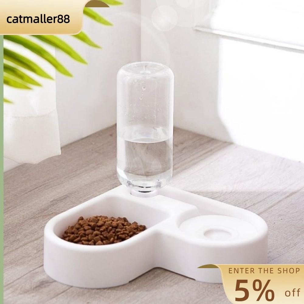 CATMALLER88 Pet Automatic Feeder, Feeding Dispenser Dual-use Automatic Water Bowl Feeder, Portable M