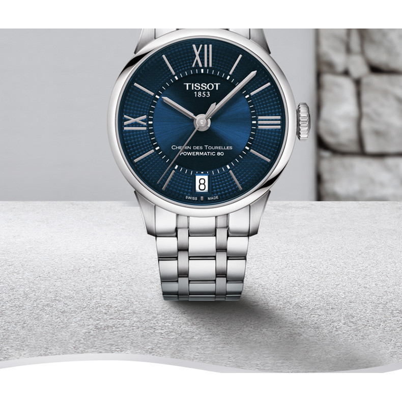 Tissot Tissot Tissot Tissot Series 80 Mechanical Movement สายเหล็กนาฬิกาผู้หญิงนาฬิกาสวิส