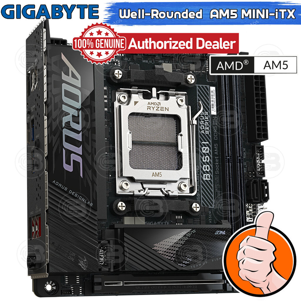[CoolBlasterThai] GIGABYTE MAINBOARD B850I AORUS PRO REV 1.1 AMD AM5 DDR5 Mini-iTX ประกัน 3 ปี