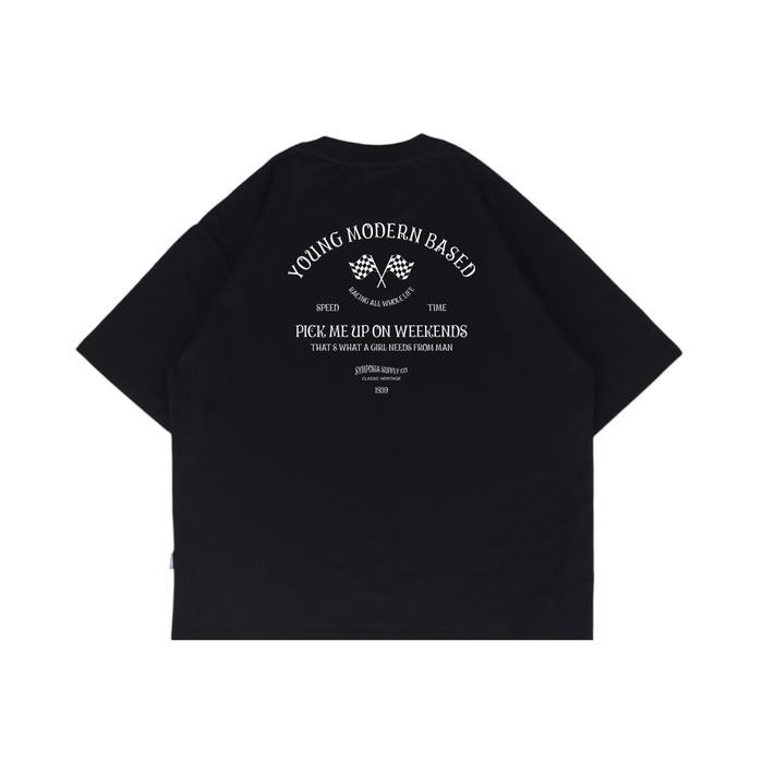 ซิมโฟนีร้อน! เสื้อยืด Black Pick Me Up Oversize Boxy - M