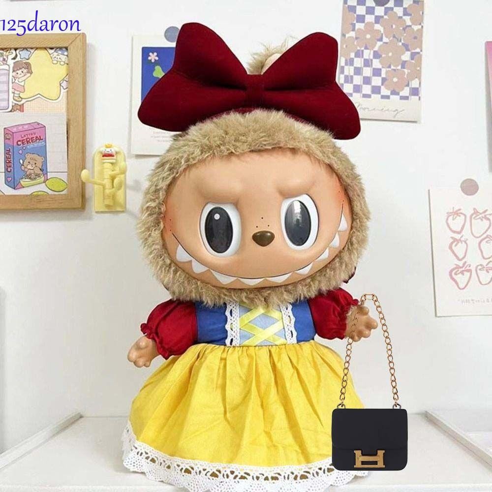 DARON1 Dollhouse Min กระเป๋าถือ,ตกแต่งแฟชั่นกระเป๋าถือตุ๊กตา,ตุ๊กตาผ้าฝ้ายKnapsack Chain 17ซม.ตุ๊กตา