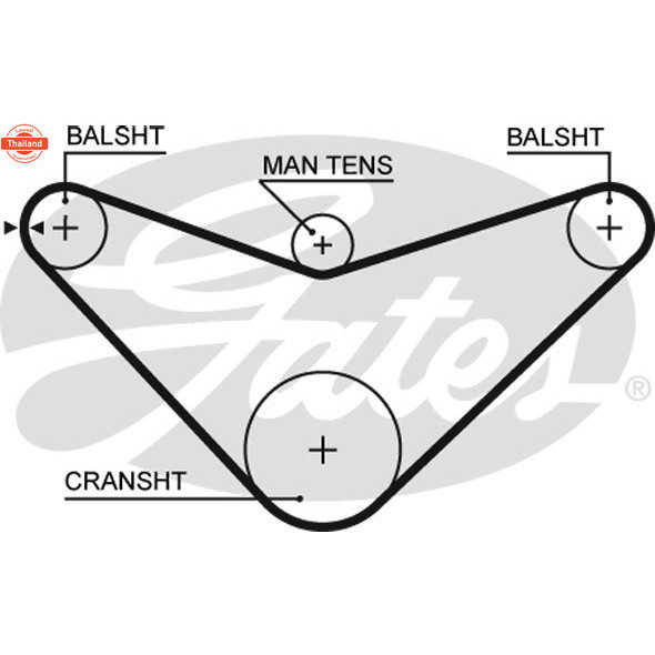 สายพานไทม์มิ่ง ACCORD G4 G5 G6 PRELUDE ODYSSEY F20A F20B 2.0 F22B H22A 2.2 F23A H23A 2.3 70ฟัน สั้น