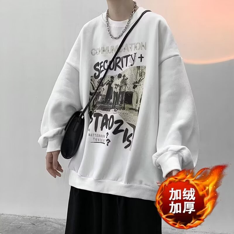 23แขนยาวเยาวชนที่ไม่ซ้ํากันอินแฟชั่นอินเทรนด์ผู้ชายเสื้อยืดให้อบอุ่นอินเทรนด์ปลาค็อด ทั้งหมด-จับคู่ 