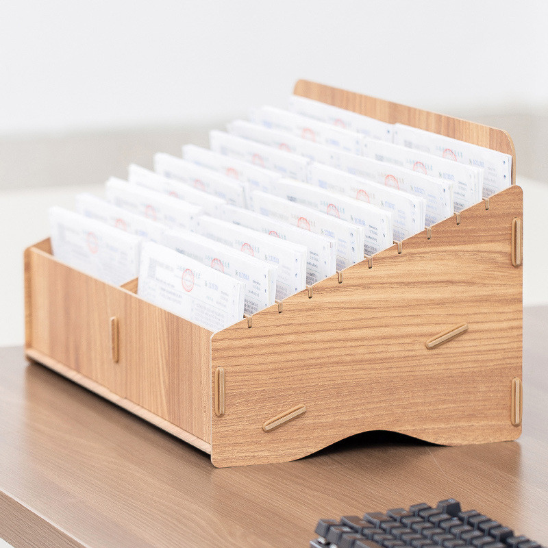 กล่องเก็บบัตรกํานัล Express Sheet Bill Storage กล่องเรียงลําดับเอกสารบัญชีการเงินชั้นเก็บแผ่นการจัดส