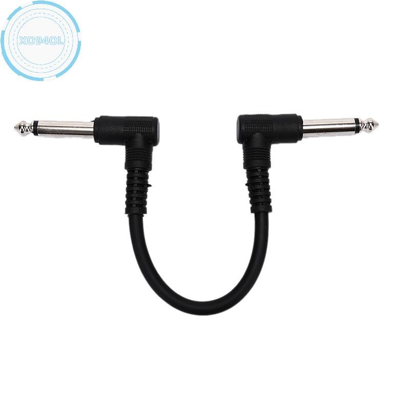 Xo94ol Universal Guitar Effect Pedal Instrument Patch Cable ปลั๊กมุมขวา 15/20 CM TH