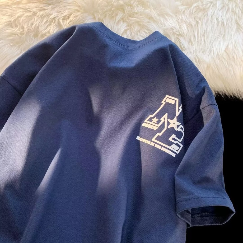 เสื้อยืดสไตล์ใหม่ COD พิมพ์ฤดูร้อนผู้ชายหลวม 2025 แขนสั้น Street Wear Bottoming เสื้อ Street 23 เสื้