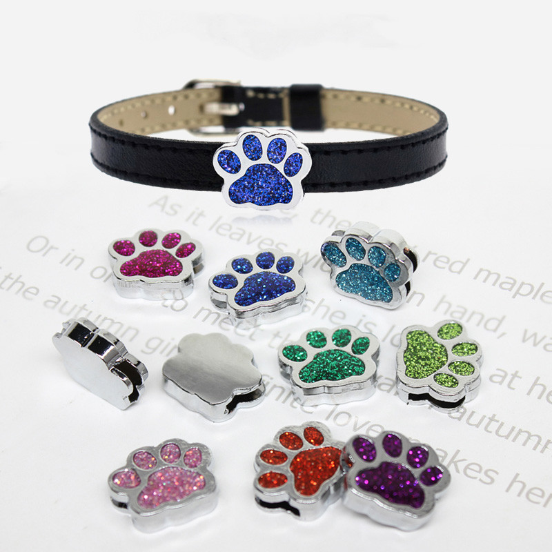 พวงมาลัยตัวอย่างลายกรุบกริบขนาด 8 มม. พอดีสำหรับสร้อยข้อมือ สายรัดข้อมือ และปลอกคอลูกสัตว์เลี้ยง