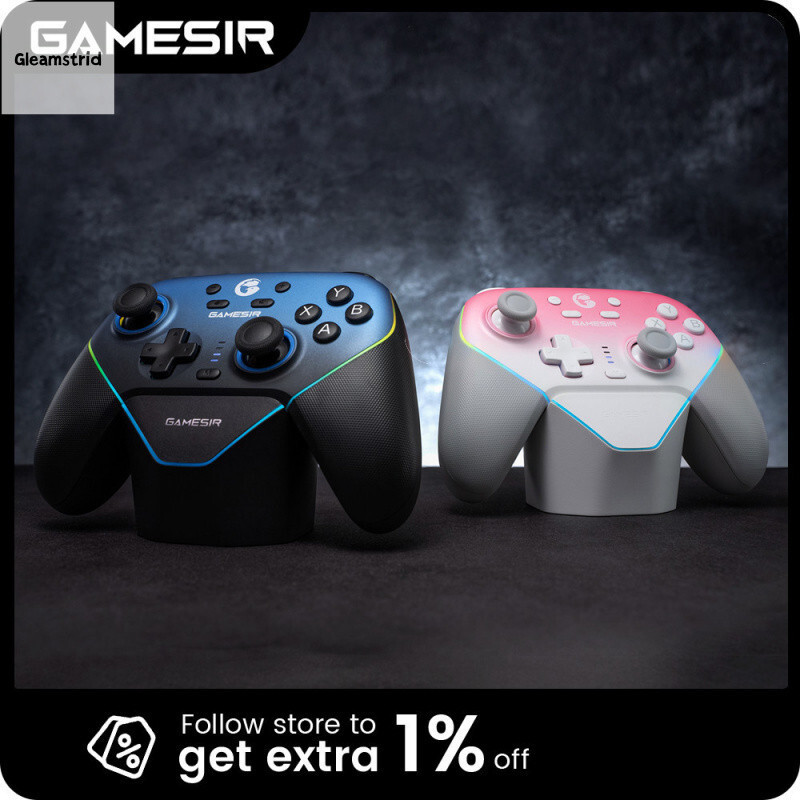 Gleamstrid GameSir Super Nova Switch Controller พร้อมแท่นชาร์จ Hall Effect PC จอยสติ๊กสําหรับ Ninten