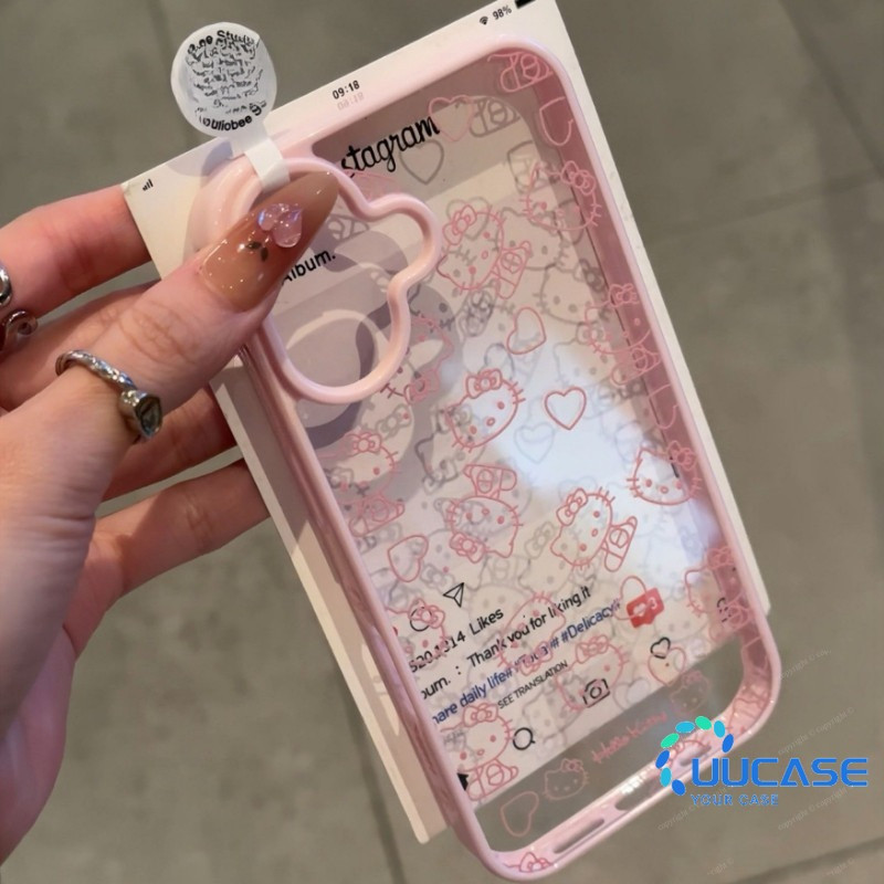 แมวน่ารักเหมาะสําหรับ IPhone 17Pro 16 15 14 13 12 11 Pro Max X XR XS Max 7 8 Plus Line Drawing Cat Head เคสโทรศัพท์คู่สาวอะคริลิคโปร่งใสกันกระแทกฝาครอบ LBK