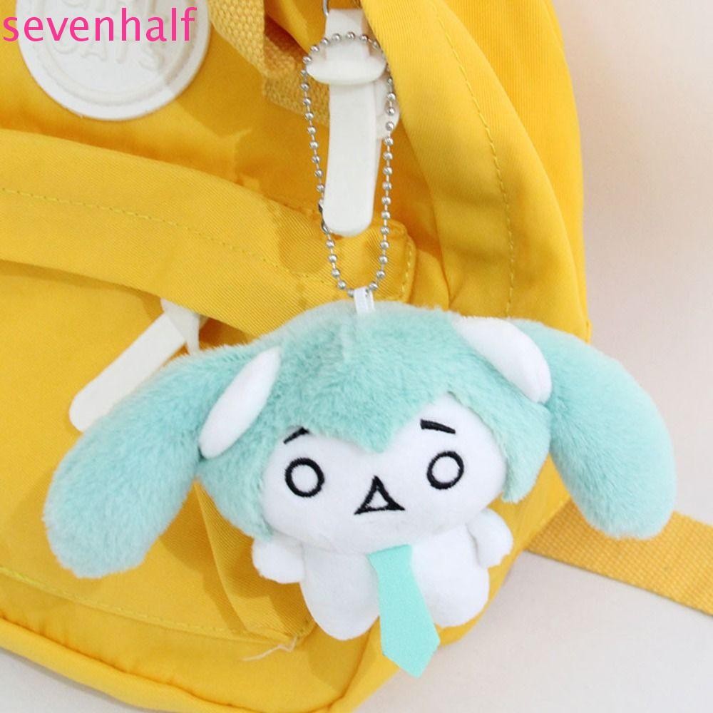 SEVENTHALF Bandai Hatsune Miku ตุ๊กตา, พวงกุญแจตุ๊กตา Miku หิมะปุยตุ๊กตา, ตุ๊กตาน่ารักการ์ตูน Comfy 