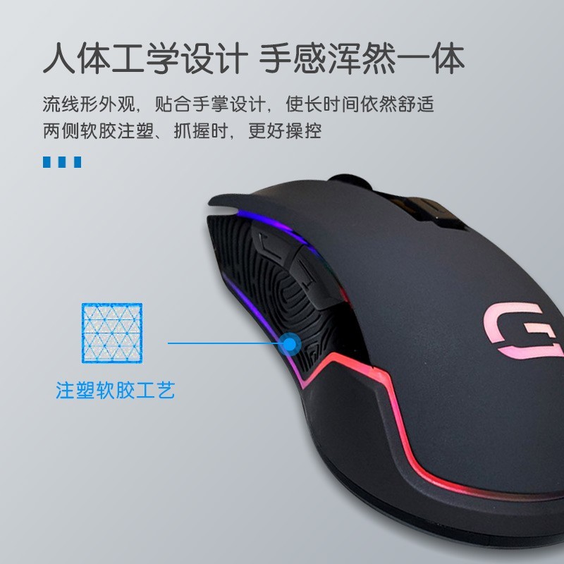 Dell Dell Dell Carefully Selected เมาส์แบบมีสาย MS420DS Dual Mode RGB Macro Game Gaming MS320Dpro