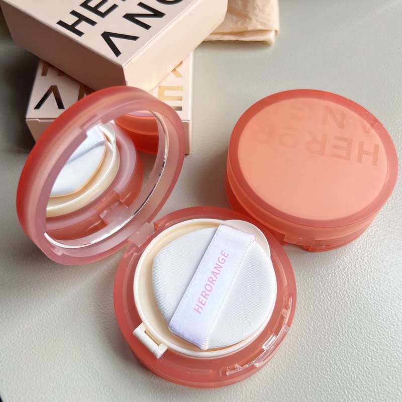 HERORANGE สารสกัดจากดอกไม้เบาะโปร่งแสงบีบีครีมแสง Breathable ติดทนนานไม่ง่ายที่จะถอดแต่งหน้าคอนซีลเล