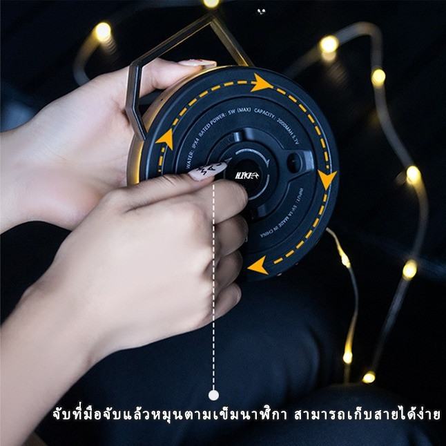 ไฟแคมป์ปิ้ง2000mAhแบตฯStarry Camping Light10mได้รับการอัพเกรดของไฟตั้งแคมป์ที่เข็มขัดหลอดไฟยาว!เหมาะสำหรับการตั้งแคมป์ - รูปที่ 4