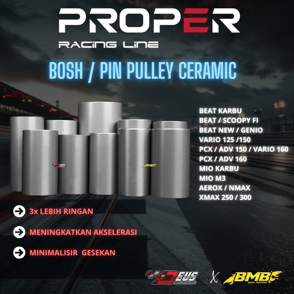 Proper Bosh Pulley Pin Ceramic Genio Beat ใหม่ Scoopy ใหม่