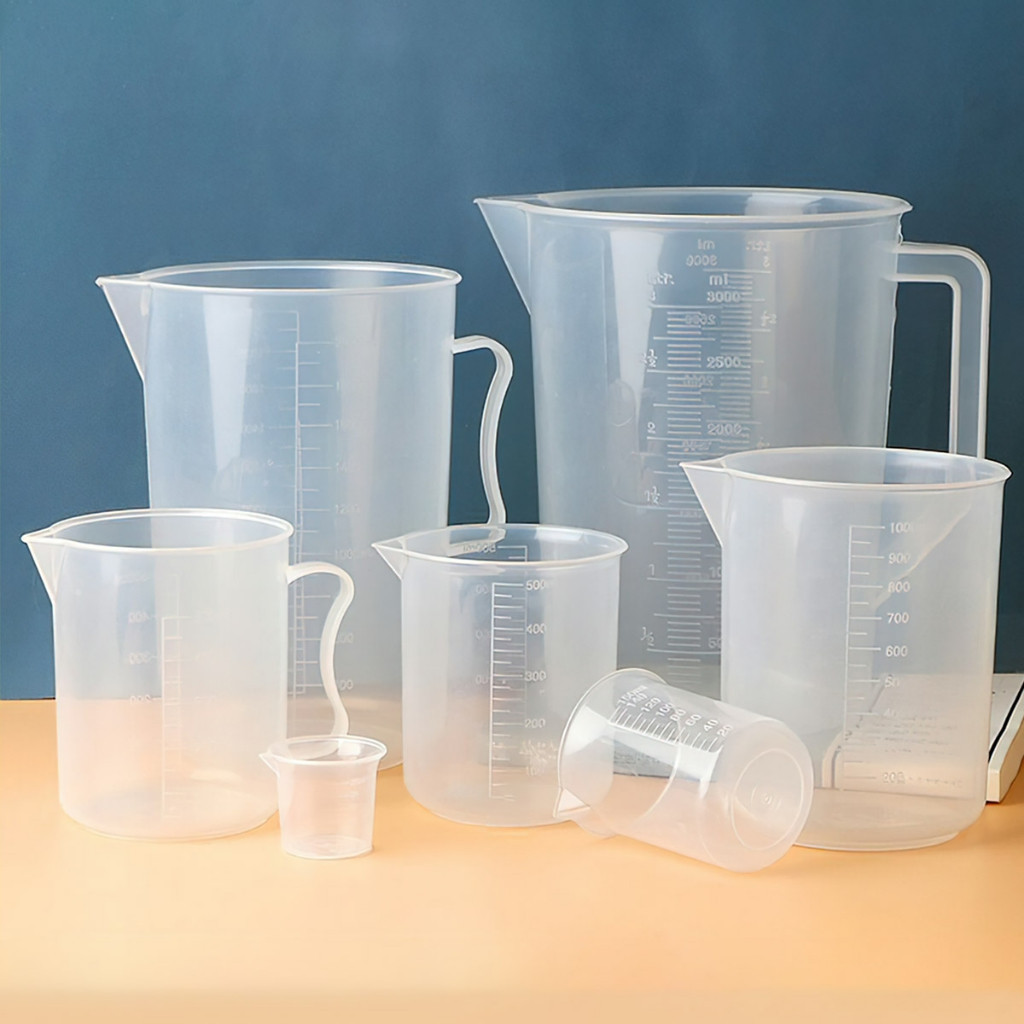 ถ้วยตวงจ่ายพร้อมความจุ 250ml - 500ml -1000ml สวยงามและหนามีหูจับ (ไม่มีฝา) AV888