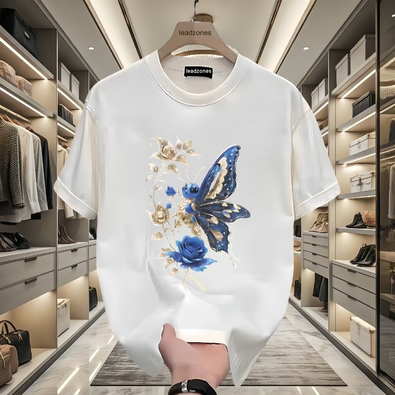 2025 NEW 2025P12 (Combed Cotton) C1738 Black/White/S-5XL Size new23 D62W