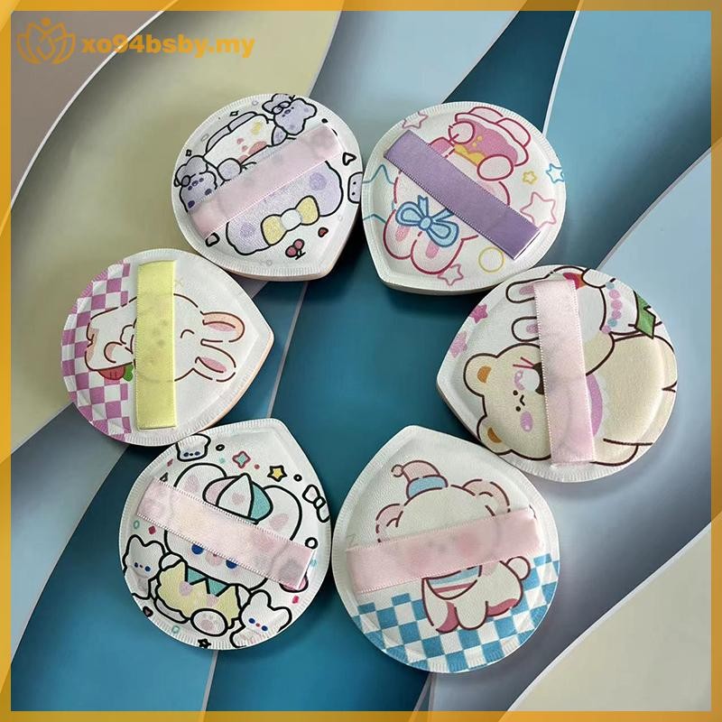 Xo94bsby 1/3 ชิ้นการ์ตูนแป้งพัฟ Air Cushion BB ครีม Foundation คอนซีลเลอร์แต่งหน้าฟองน้ํา Soft Face 