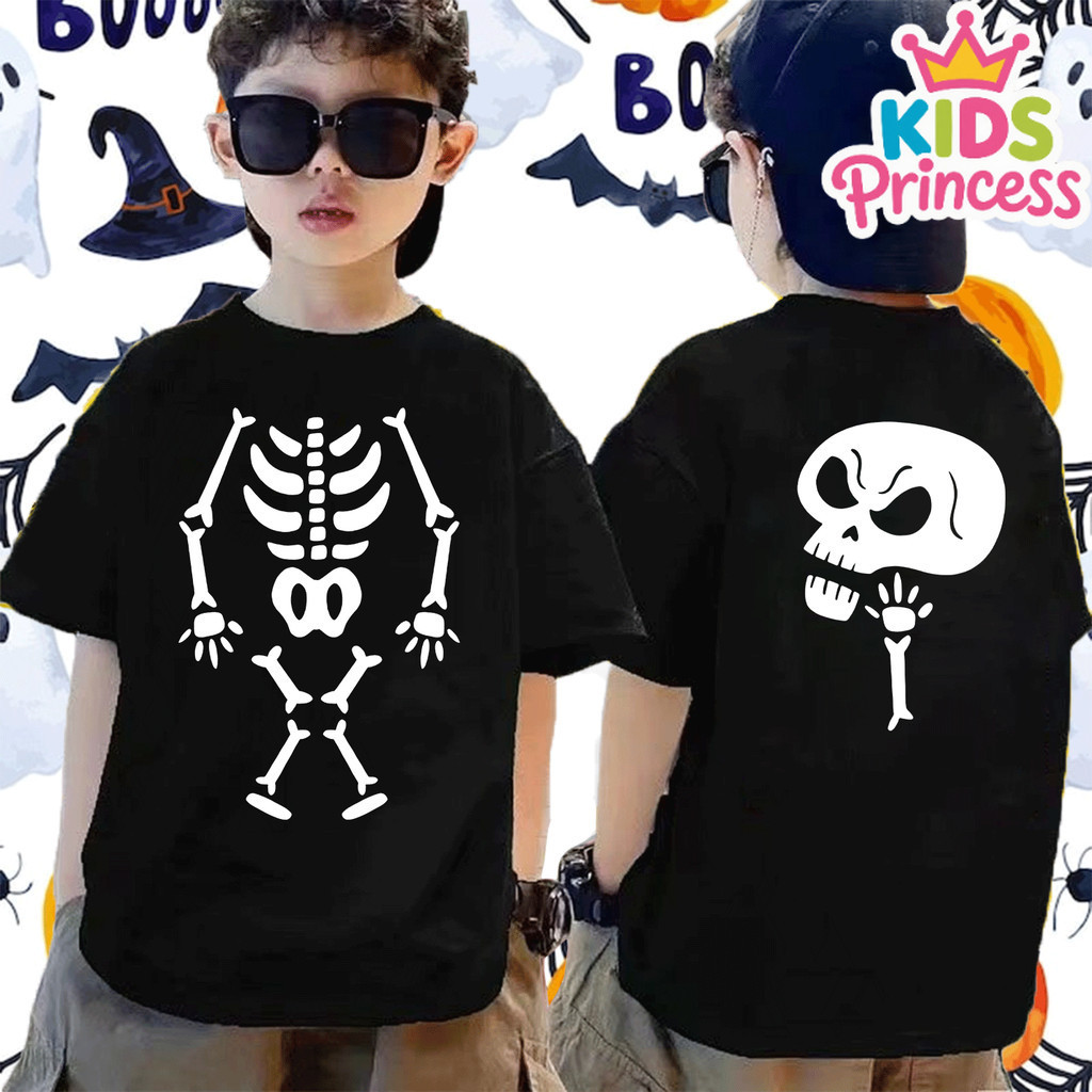 COD เสื้อเด็กฮาโลวีน  Kpop Demon Hunter x Halloween Trick or Treat Pumpkin  แขนสั้น H165