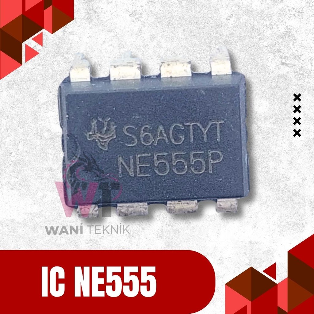 IC NE555P 555 Timer - สําหรับทําไฟกระพริบ LED, เครื่องกําเนิดเสียง