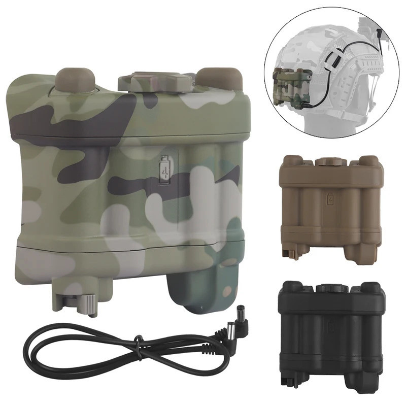 NVG AN/PVS-31 กล่องสำรองแบตเตอรี่ หมวกกันน็อก Wendy Fast และเครื่องแต่งกายจำลอง CS Props