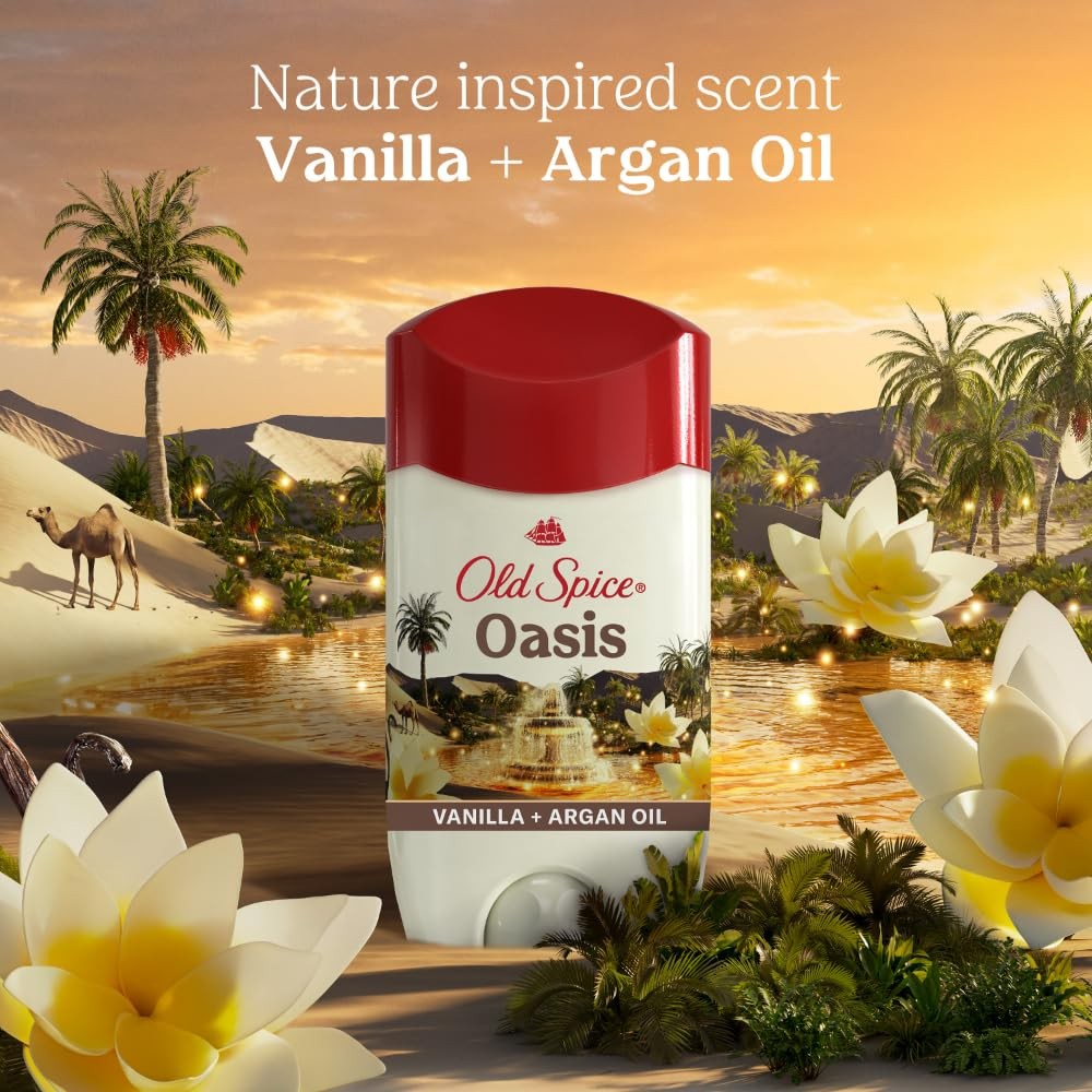 Old Spice Oasis with Vanilla Invisible Solid Antiperspirant Deodorant 73g.