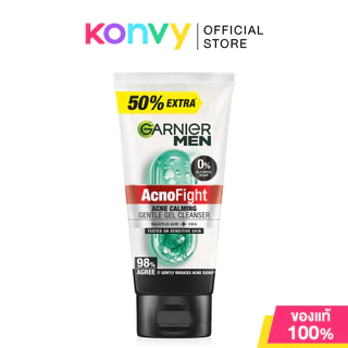 Garnier Men Acnofight Anti-Acne Scrub in Foam 150ml การ์นิเย่ โฟมล้างหน้าสำหรับผู้ชาย.