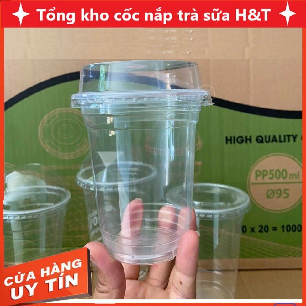 ถ้วยพลาสติก PP400 แบบนุ่ม H&T 50 ปากหนา 95 มม.