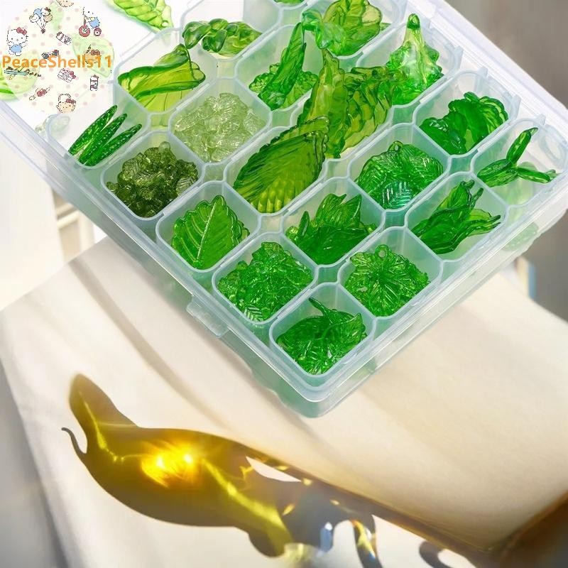 PeaceShells Charming Green Acrylic Leaf - อุปกรณ์เสริมสร้อยคอและต่างหู DIY