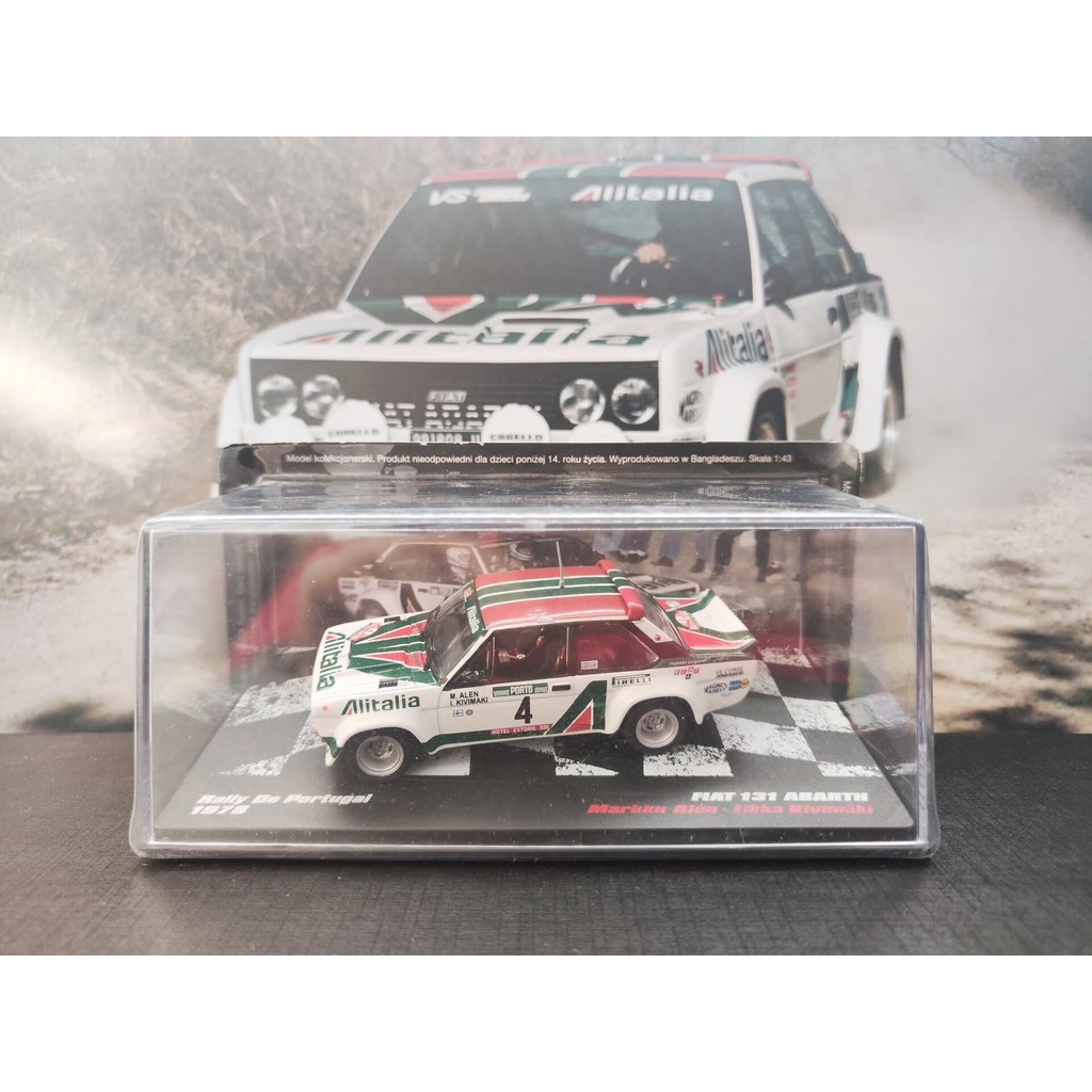 IXO 1: 43 อิตาลี Fiat Abass 131 Marco Allen 1978 Portugal Rally Championship อิตาลี Airlines Fiat Ra