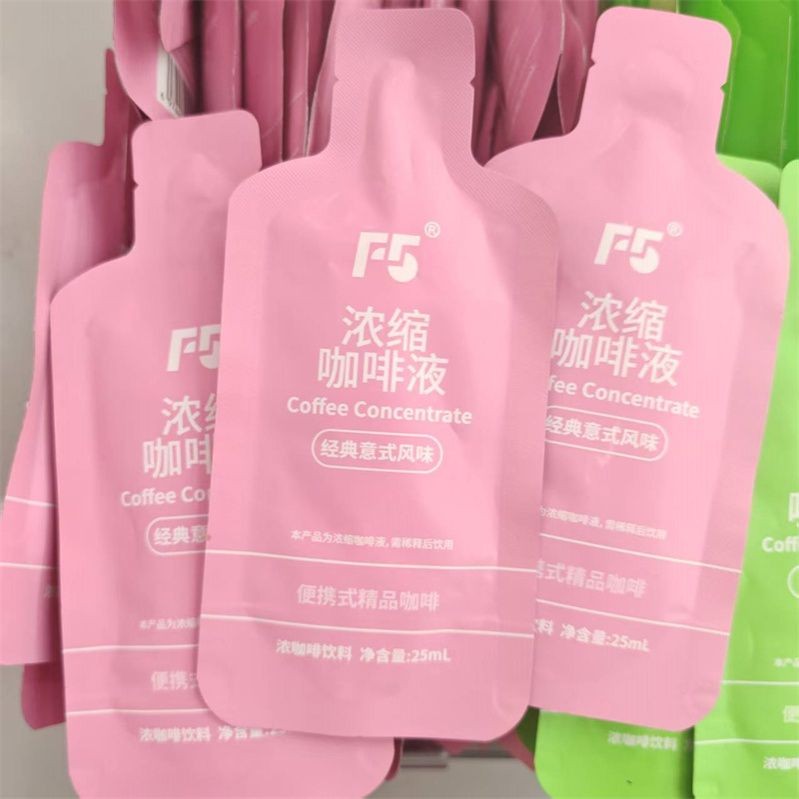2025 สินค้าใหม่ F5 Espresso Liquid แพ็คเกจเล็กอิสระคลาสสิก F5 Coffee Liquid Espresso Instant Espress