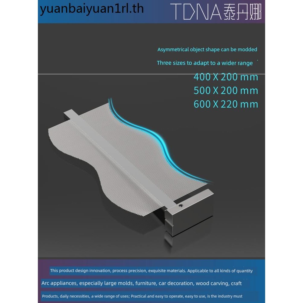 Caliper ใหม่ Arc Symmetrical ไม้บรรทัดเซรามิคแม่พิมพ์ Contour Gauge Profiler Arc Gauge Profiler เลีย