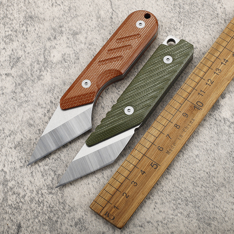 เหล็ก 14C28N มีดตรง EDC แบบพกพา แคมป์การอยู่รอด