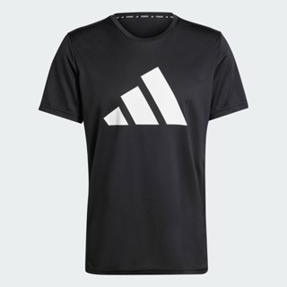 adidas วิ่ง เสื้อยืด Run It ผู้ชาย สีดำ IL7235