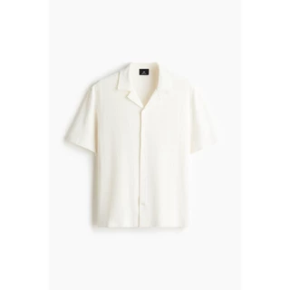 H&M(เอชแอนด์เอ็ม) เสื้อเชิ้ตรูปทรงตรงผ้าคอตตอนเจอร์ซีย์ ผู้ชาย 1314906_1