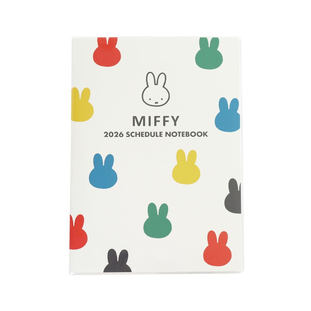 Miffy Square A5 Monthly Planner 2026 - Pink, Ivory, Brown (Starts October 2025) ㅤDirect From Japan
