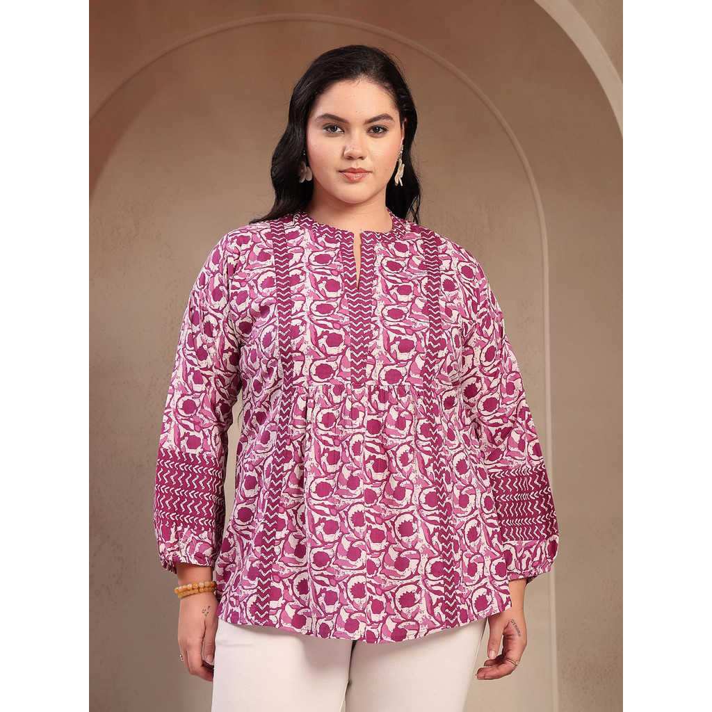 3XL - 6XL Indian Kurti พร้อมกางเกงและ duptta Long Short Women Kurtis Kurta Tunic Top Blouse Plus Set