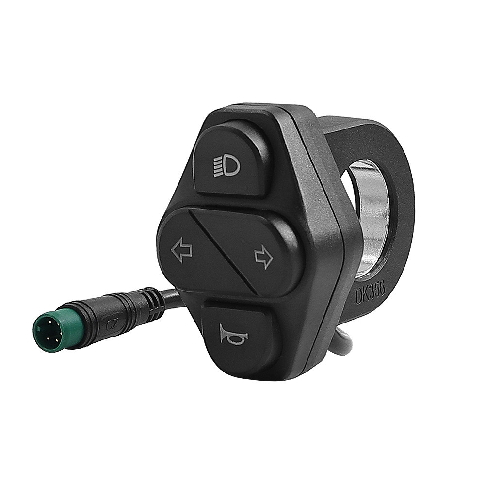 5针转向信号开关前照灯按钮适用于Kukirin G2 Master电动滑板车