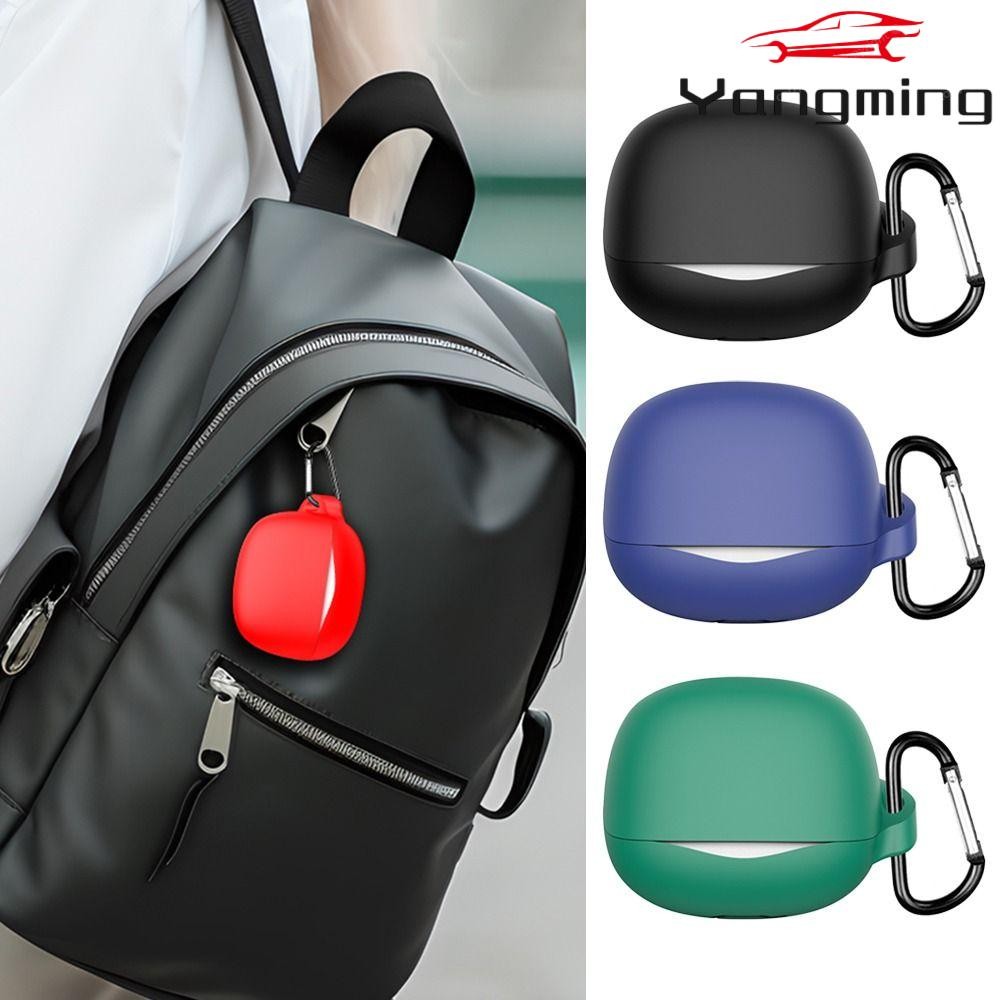 ฝาครอบหูฟัง YANGMING, หูฟังซิลิโคนป้องกันการล่มสลาย, Hot Dust-proof หลายสีพร้อม Carabiner ชาร์จกล่อง