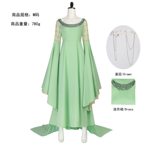 ลอร์ดออฟเดอะริง-Arwen Arwen cos เสื้อผ้าภาพยนตร์ลอร์ดออฟเดอะริงคอสเพลย์คอสเพลย์กระโปรงหญิงโรงงาน