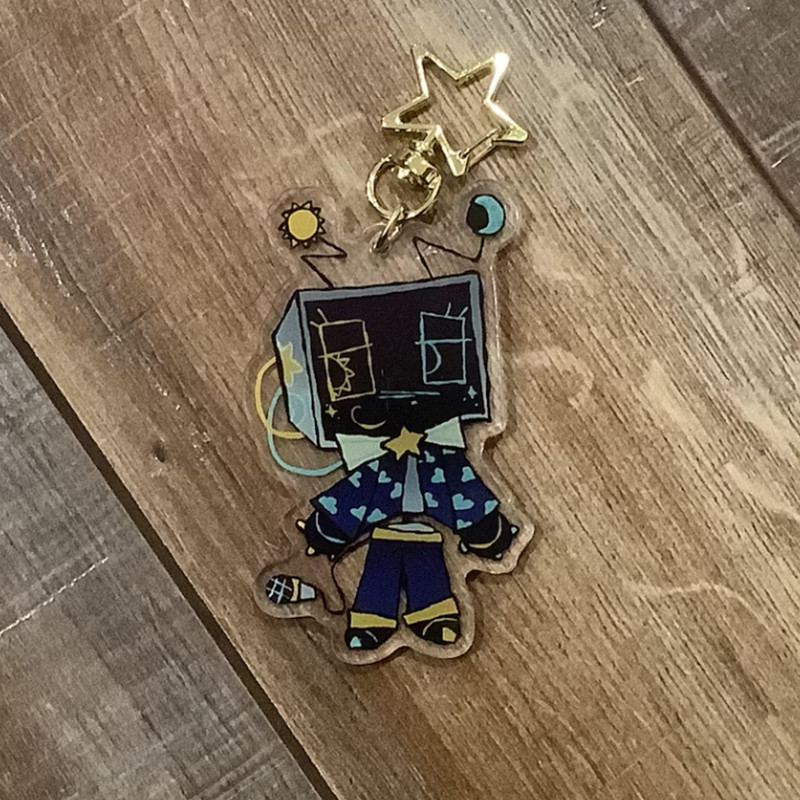 Startime Vee Dandys World R-oblox แรงบันดาลใจพวงกุญแจอะคริลิคน่ารักการ์ตูนเกมจี้ตัวละคร