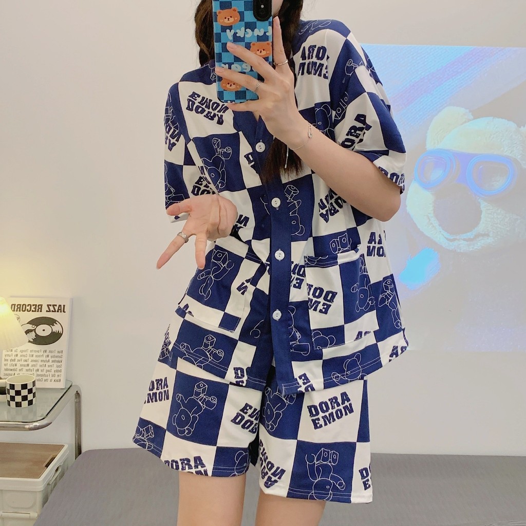 ชุดนอน ชุดนอนผู้หญิง ชุดนอนน่ารัก ชุดเซ็ตและกระโปรง มีหลายแบบให้เลือก FREESIZE ผ้าคอตตอน นุ่มสบาย ใส