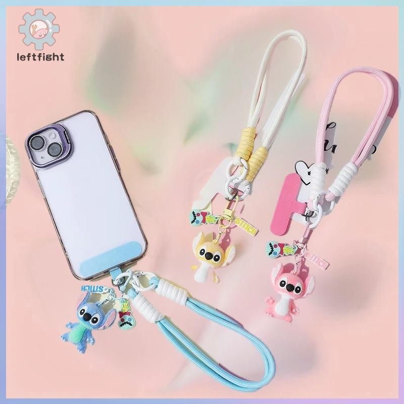 ซ้าย 1ชิ้นถักป้องกันการสูญหายสายน่ารักพวงกุญแจของขวัญ น่ารัก เย็บร้อย ตุ๊กตาจี้โทรศัพท์เชือกเส้นเล็กสําหรับวัยรุ่นอุปกรณ์ ทําเอง GHT
