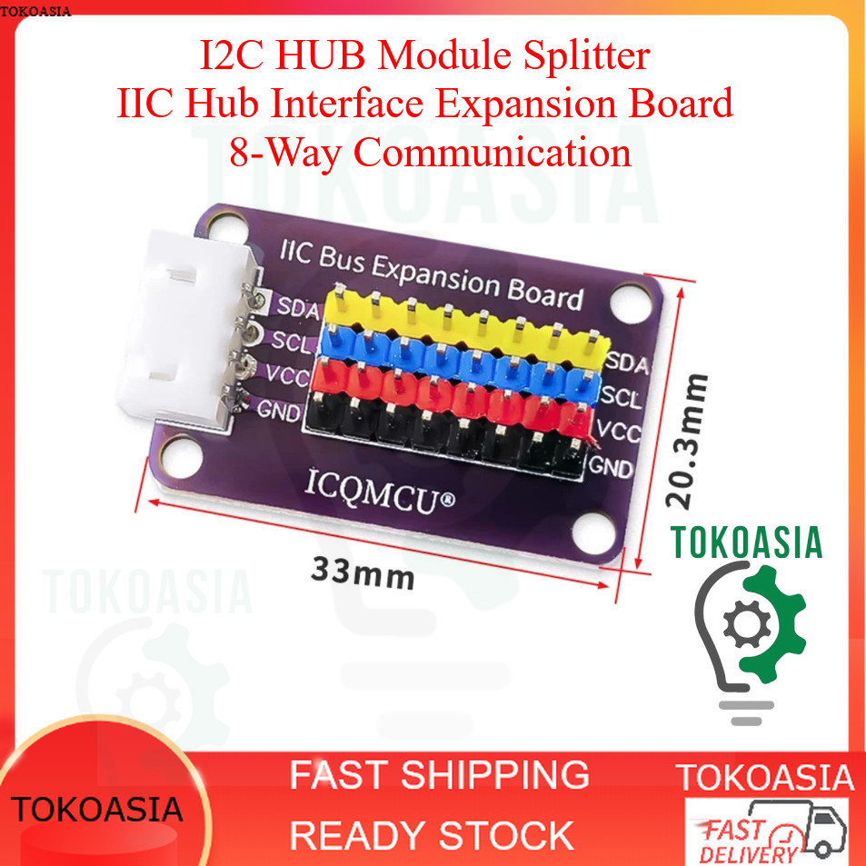 IIC HUB i2c โมดูล Splitter I2C Hub บอร์ดขยายอินเทอร์เฟซ leasi การสื่อสาร 8-Way