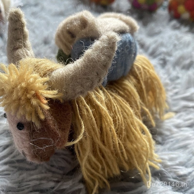 Casual กระเป๋านักเรียน All-Match Xiaoke Lamb เครื่องประดับอะนิเมะน่ารักสําเร็จรูปการ์ตูนทอขนสัตว์ Fe