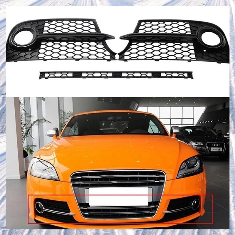 ครอบไฟตัดหมอก 8เจ0807681K กระจังหน้าไฟตัดหมอกสําหรับฝาครอบกระจังหน้าล่าง 8J0807697H ฝาครอบไฟตัดหมอกส