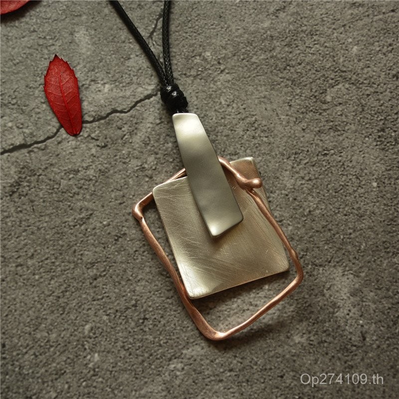 สร้อยคอแบบเรขาคณิต สไตล์เกาหลี ยาวหรูหรา สำหรับทุกโอกาส MPA5