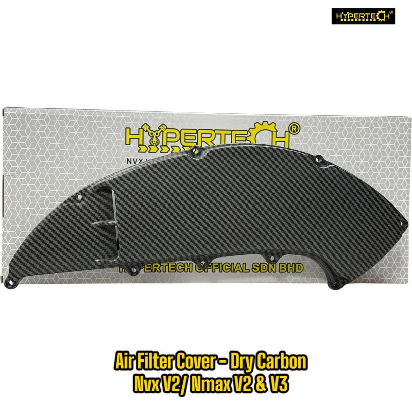 NVX155 V2/V3 & NMAX155 V2/V3 & NVX V2/V3 & NMAX V2/V3 HYPERTECH [ FORGED CARBON / DRY ] ฝาครอบกรองอา